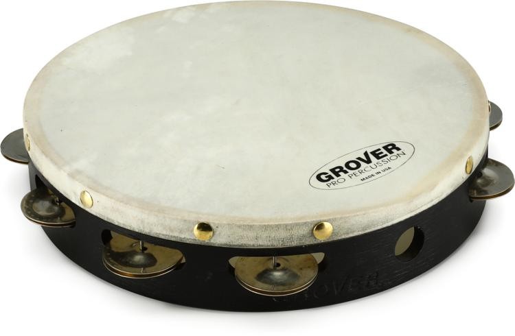 Grover Pro Percussion Projection Plus 10-Inch Single-Row Tambourine