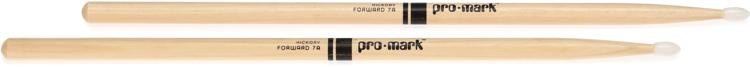 Promark Classic Forward Drumsticks - Hickory - 7A - Nylon Tip