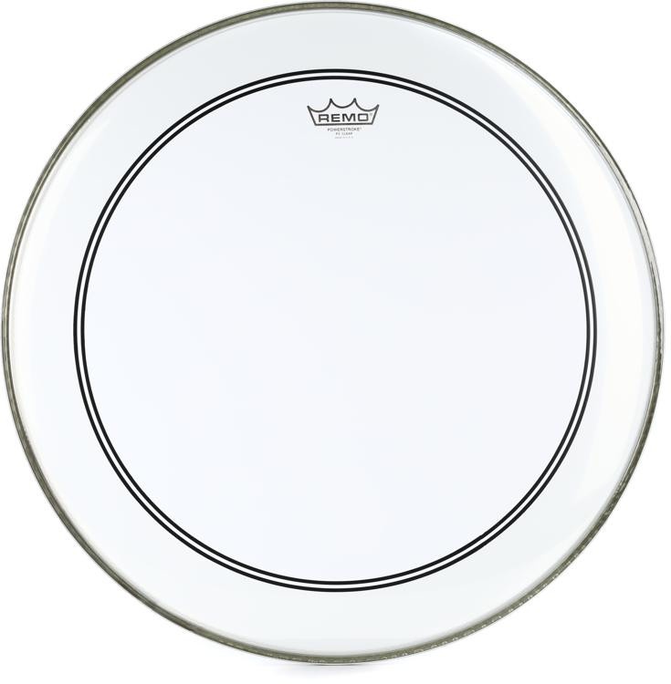 Remo Powerstroke P3 Clear Bass Drumhead - 22 Inch