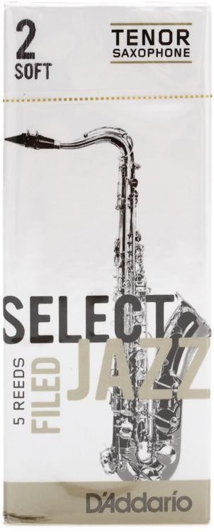 D'addario Rsf05tsx2s - Select Jazz Filed Tenor Saxophone Reeds - 2 Soft (5-Pack)