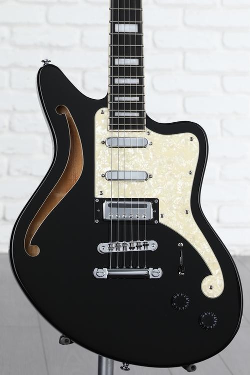 D'angelico Premier Bedford Sh SemiHollowbody Electric Guitar Black