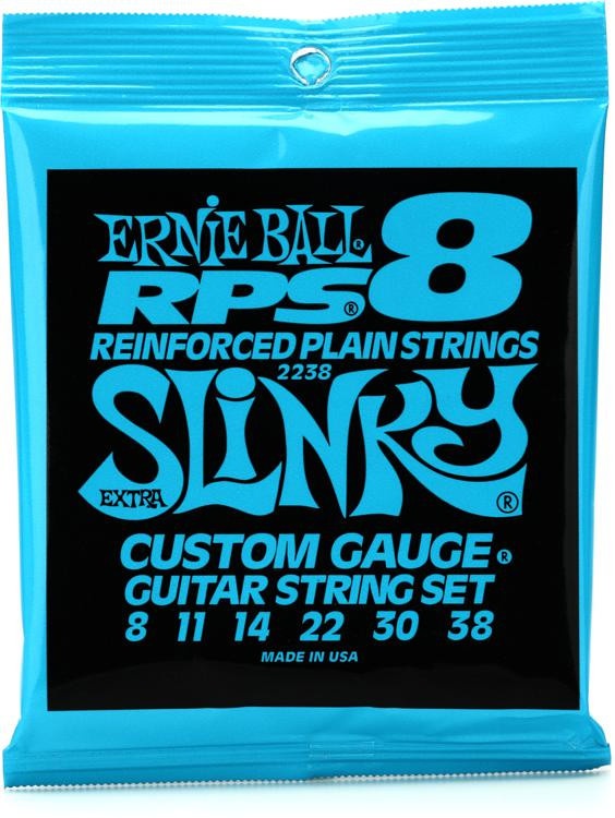 Ernie Ball 2238 Extra Slinky Rps Nickel Wound Electric Guitar Strings - .008-.038