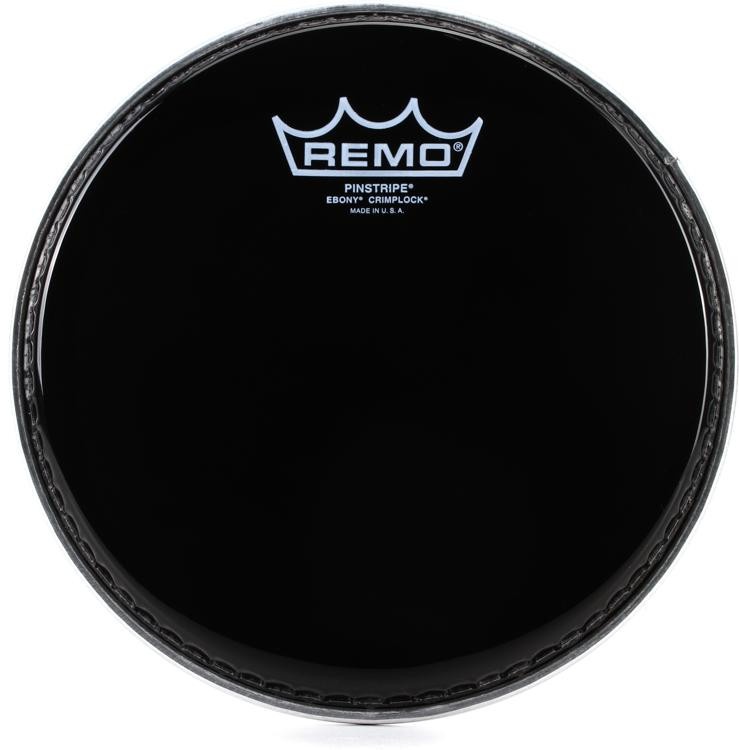 Remo Pinstripe Ebony Crimplock Tenor Drumhead - 8 Inch