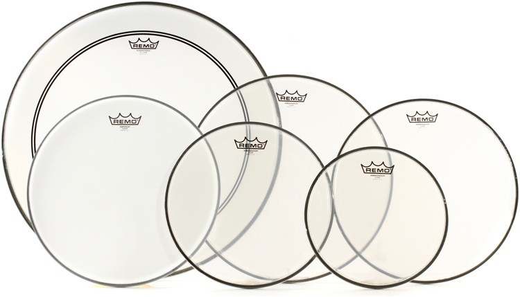 Back In Stock! Remo Ambassador Complete Studio 6-Piece Drumhead Propack - 10/12/14/16/22 Inch And 14 Inch Snare