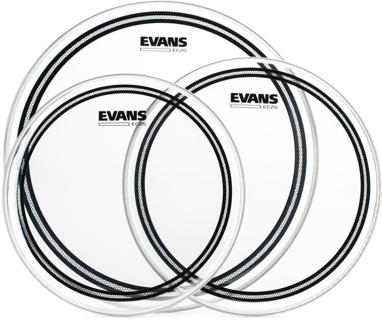 Evans Ec2 Clear 3-Piece Tom Pack - 12/13/16 Inch