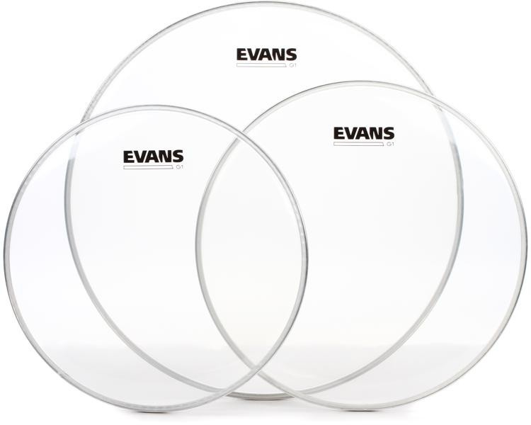 Evans G1 Clear 3-Piece Tom Pack - 12/13/16 Inch