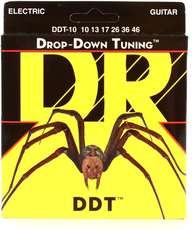 Dr Strings Ddt-10 Drop-Down Tuning Nickel Plated Steel Electric Guitar Strings - .010-.046 Medium