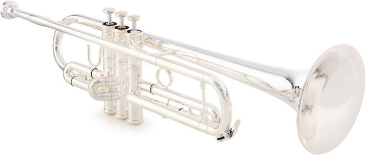 Xo 1604S-R Professional Bb 3-Valve Trumpet - Silver-Plated