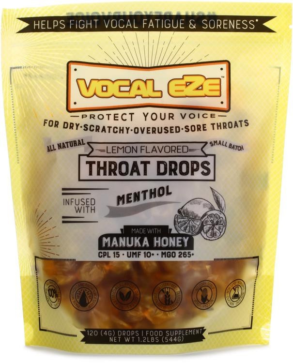 Vocal Eze Throat Drops - Lemon Menthol (120-Pack)
