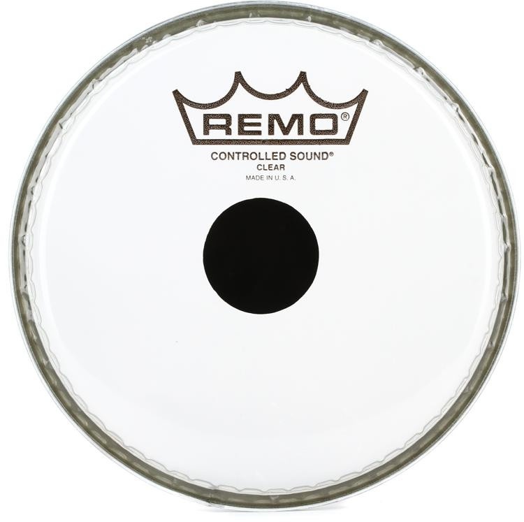Remo Controlled Sound Clear Drumhead - 6 Inch - With Black Dot