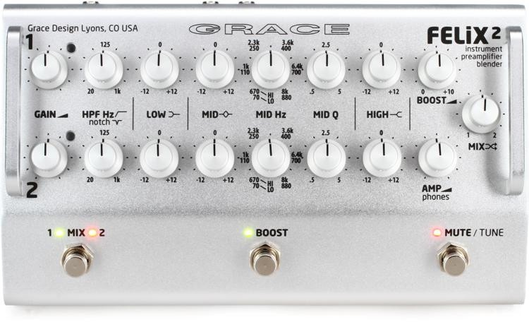 Grace Design Felix 2 Instrument Preamp Blender Silver