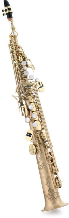P. Mauriat Le Bravo Soprano Saxophone - Gold Brass Matte Body