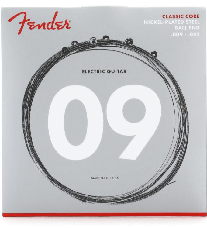 Fender 255L Classic Core Nps Ball End Electric Guitar Strings - .009-.042 Light