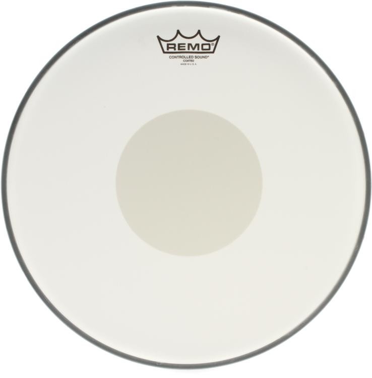 Remo Controlled Sound Coated Drumhead - 14 Inch - With White Dot
