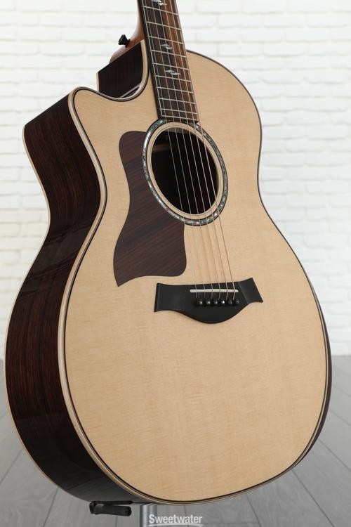 Taylor 814Ce LeftHanded AcousticElectric Guitar Natural With V