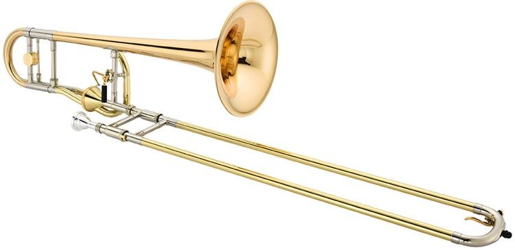 New  Xo 1236Rl-O Professional F Attachment Trombone - Clear Lacquer With Open Wrap