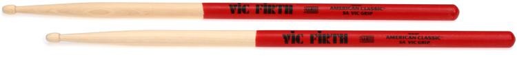 Vic Firth American Classic Drumsticks With Vic Grip - 5A - Wood Tip