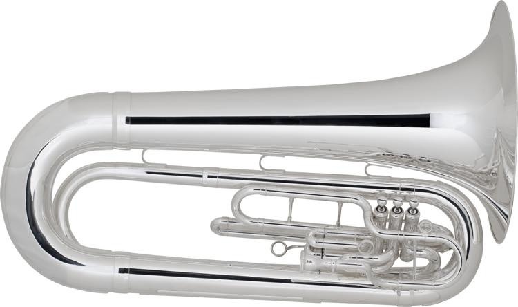 King 1151 Ultimate Marching Bbb Tuba - Silver Plated