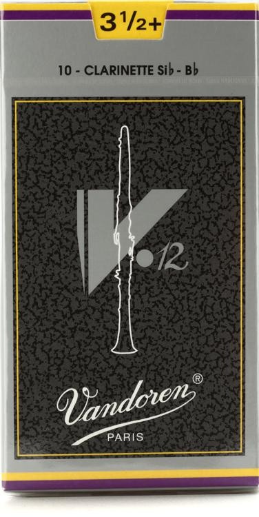 Vandoren Cr1935+ V12 Bb Clarinet Reed - 3.5+ (10-Pack)