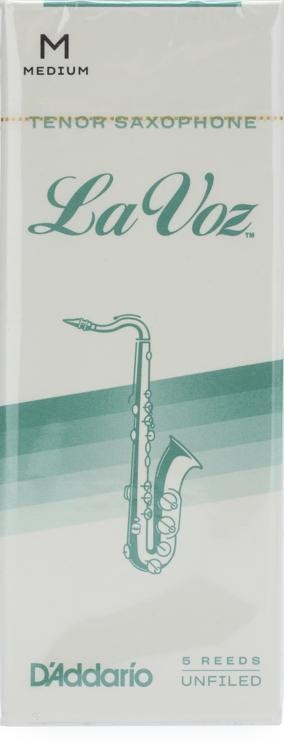 D'addario Rkc05md - La Voz Tenor Saxophone Reeds - Medium (5-Pack)