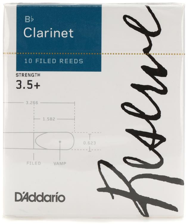 D'addario Dcr1030 Reserve Bb Clarinet Reed - 3.0 (10-Pack)