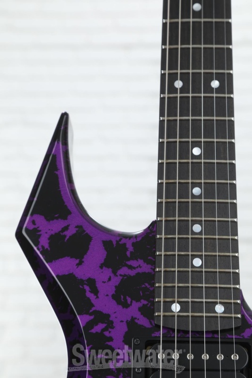 B.C. Rich Warlock Legacy With Kahler Electric Guitar - Purple Crackle