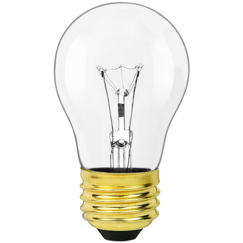 40 Watt - Clear - A15 Appliance Bulb