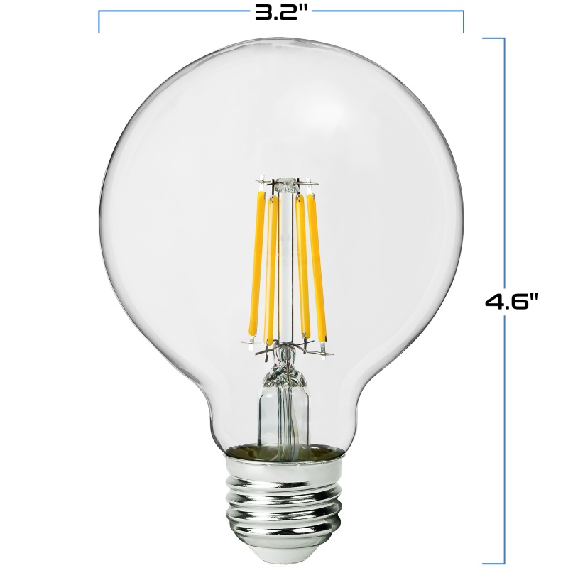 Natural Light - 3 In. Dia. - Led G25 Globe - 4 Watt - 40 Watt Equal - Incandescent Match