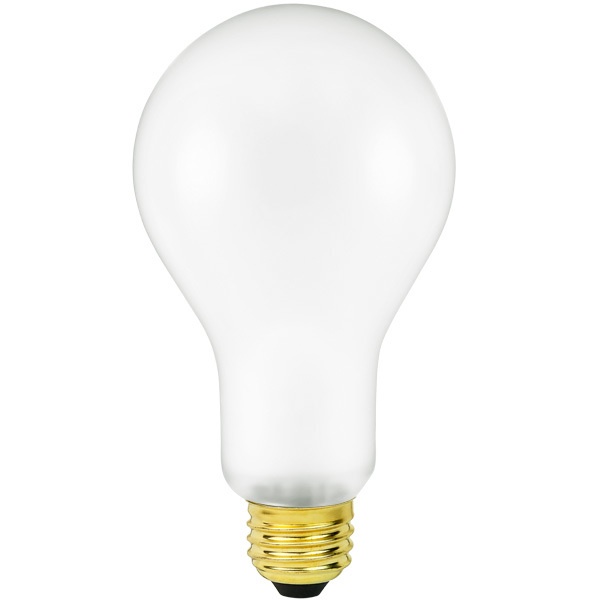 Shatter Resistant - 200 Watt - Frost - Incandescent A23 Bulb