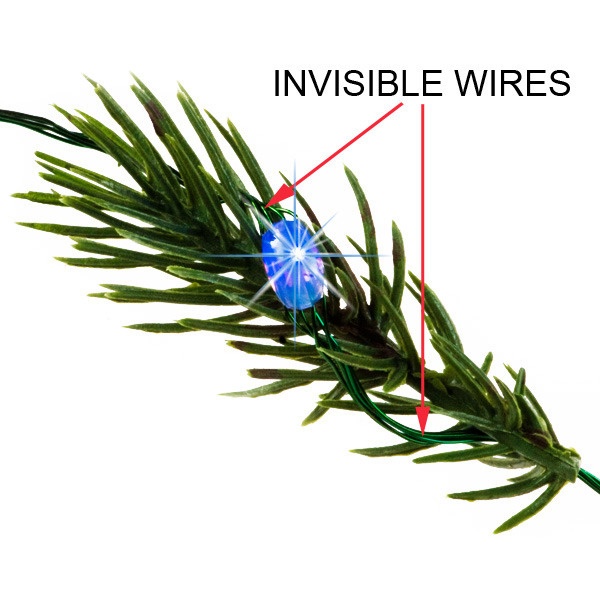 13.5 Ft. Invisilite Wire Lights - (36) Tear Drop Led's