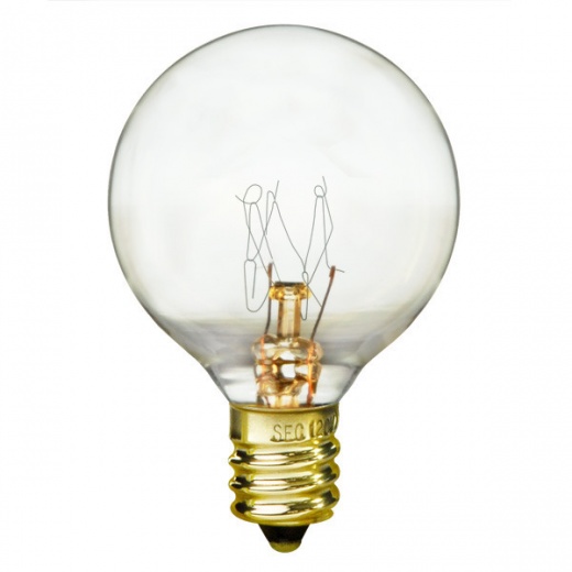 10 Watt G12 Globe Incandescent Light Bulb - 1.5 Inch Diameter