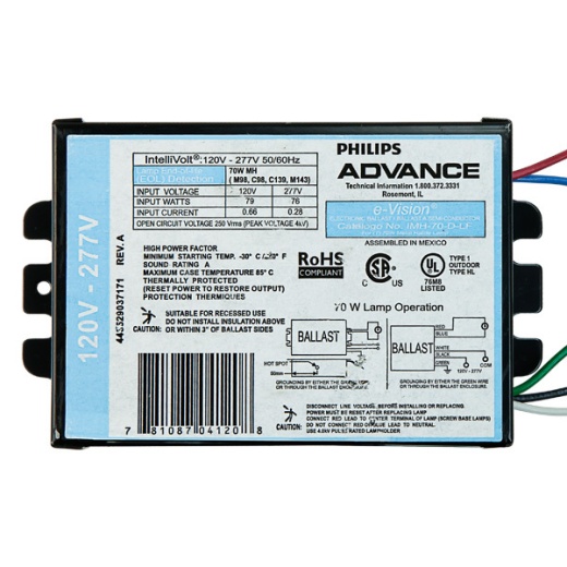 Advance IMH-70-D-LF - 70 Watt Electronic Metal Halide Ballast