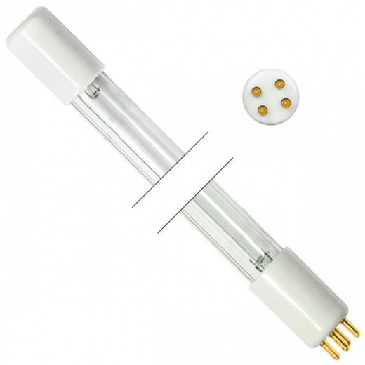 4 Pin - Single Ended - UV Germicidal Preheated Lamp - 16 Watt - 13 In. Length