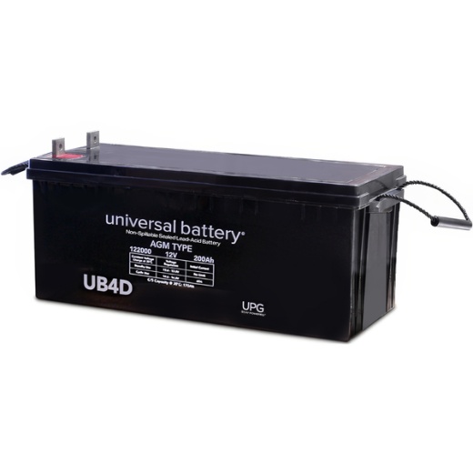 12 Volt - 200 Ah - Ub-4D AGM Battery - Premium Power for Performance Enthusiasts