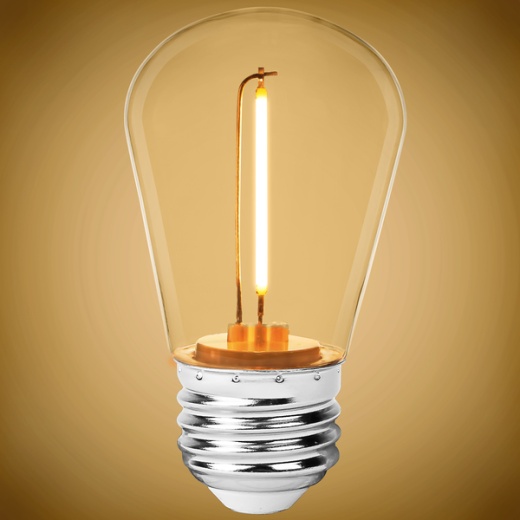 70 Lumens - 1 Watt - 2700 Kelvin - Led S14 Bulb