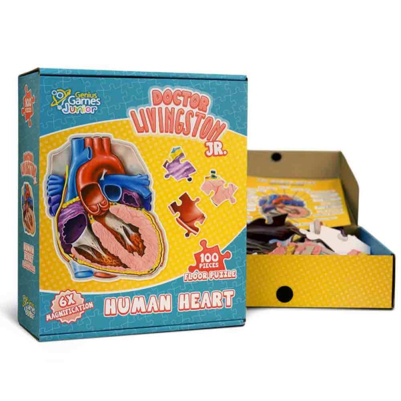 Doctor Livingston Jr. Human Heart Puzzle For Kids