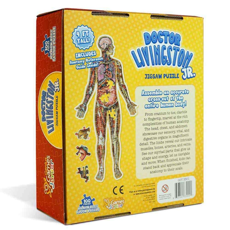 Doctor Livingston Jr. Human Body Puzzle For Kids
