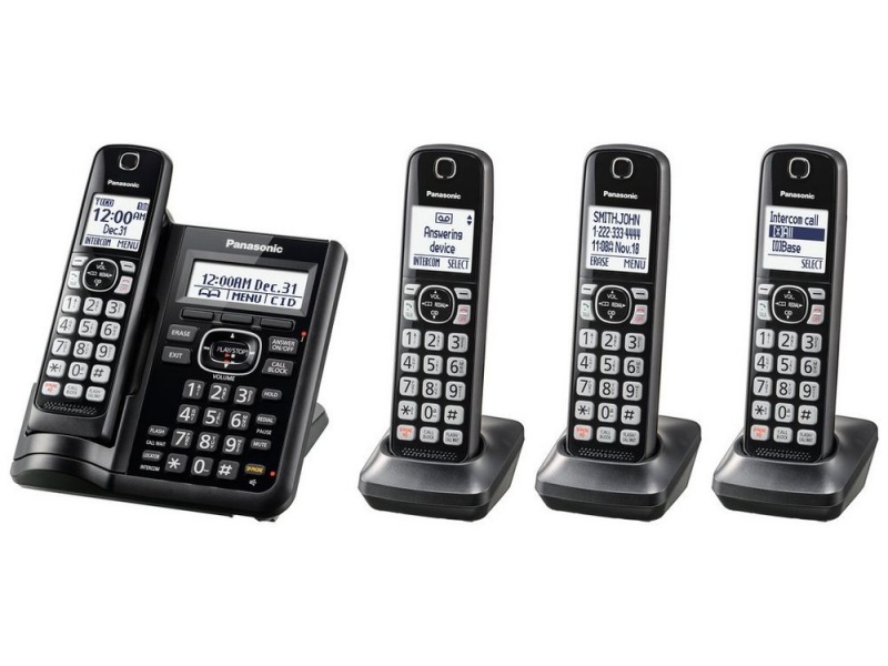 4Hs Cordless Telephone, Itad, Dk, Black