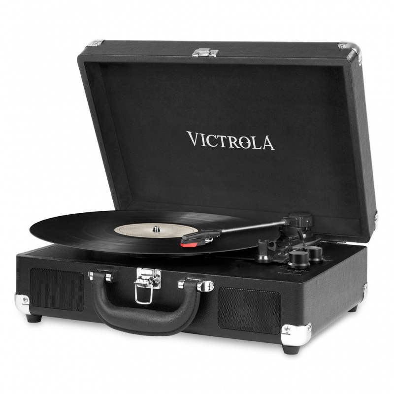 Victrola Portable Vintage Turntable, Bk