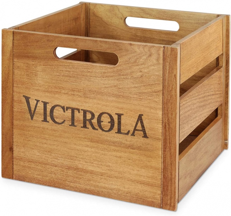 Victrola Wooden Record And Vinyl Crate
