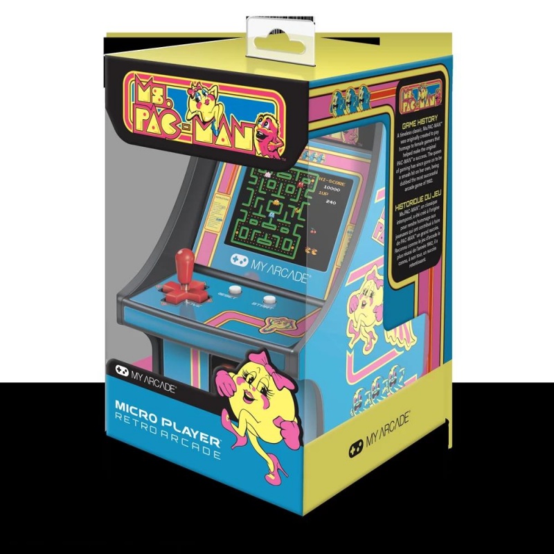 6.75In Retro Ms. Pac-Man Micro Player