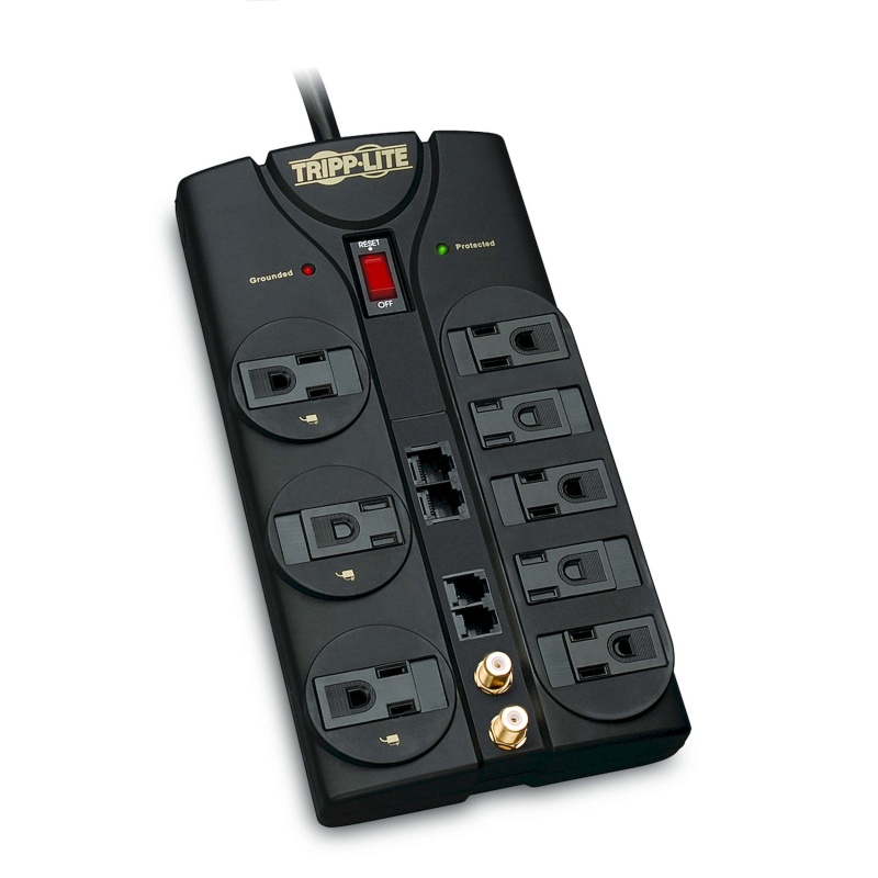 Surge Protector 8 Outlet, 120V Coax
