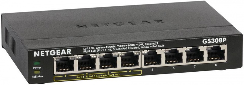 8-Port Gigabit Ethernet Switch 4 Poe