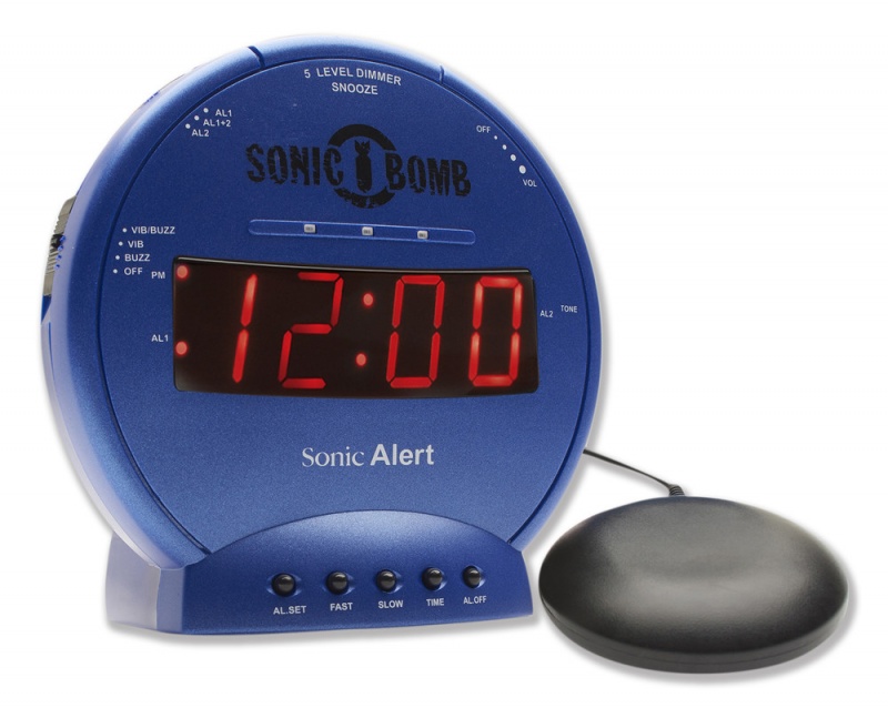 Sonic Bomb Alarm Clock Blue