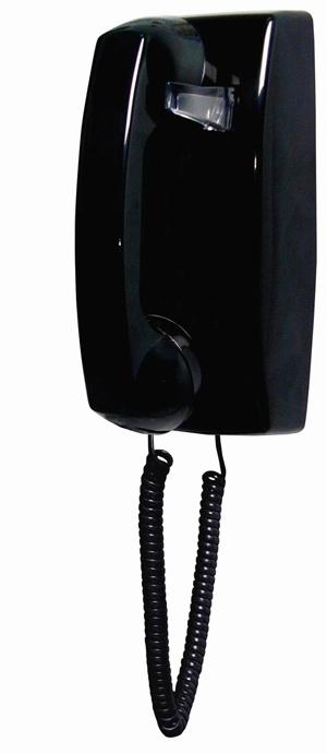 Cortelco 255400-Vba-Ndl Black Wall No Dial