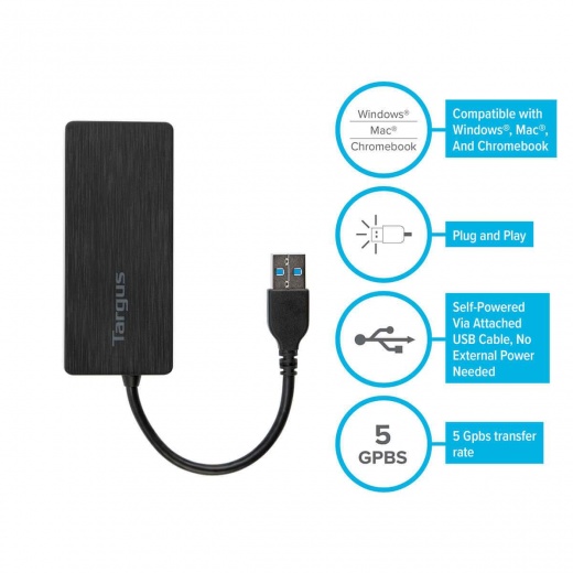 Targus USB 3.0 4-Port Hub