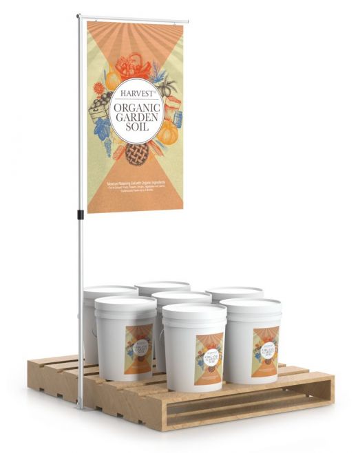 Pallet Signholders for Warehouse Clubs and Big Box Stores
