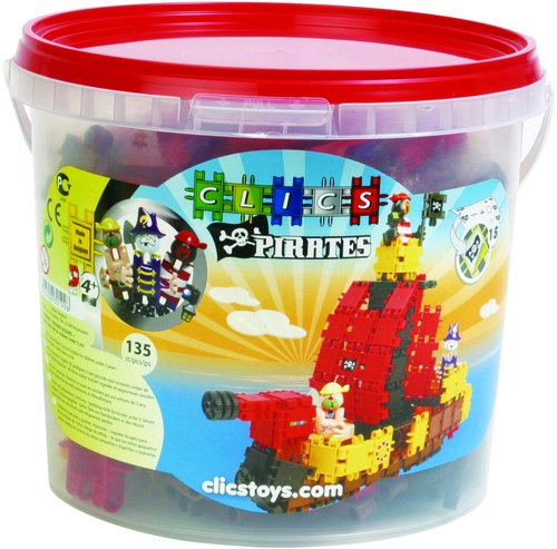 Clics Bucket Pirateship with 3 Pirates