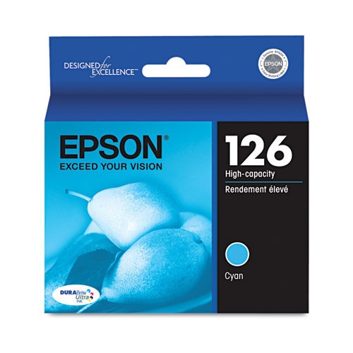 Epson® 126 | Original Epson® (T126220-S) Durabrite Ultra® High-Yield Ink Cartridge - Cyan