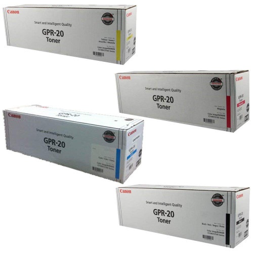 Canon Gpr-20 Cymk Set | 1066B001aa, 1067B001aa, 1068B001aa, 1069B001aa | Original Canon Toner Cartridge Set – Black, Cyan, Magenta, Yellow
